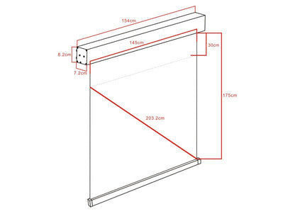 Multibrackets M 1:1 Manual Projection Screen 145x145, 80" White Edition