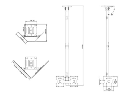 Multibrackets M Ceiling Mount Pro Dual 32BDL-4050D