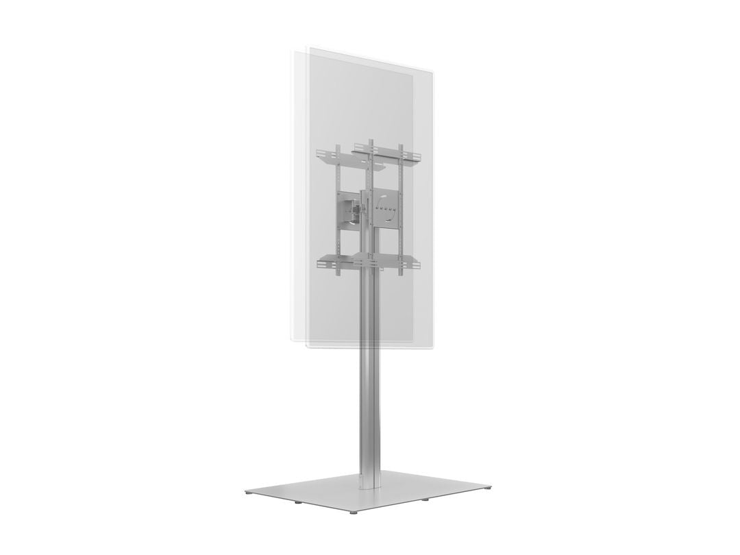 Multibrackets M Public Display Stand 180 HD Back to Back Silver w. Floorbase