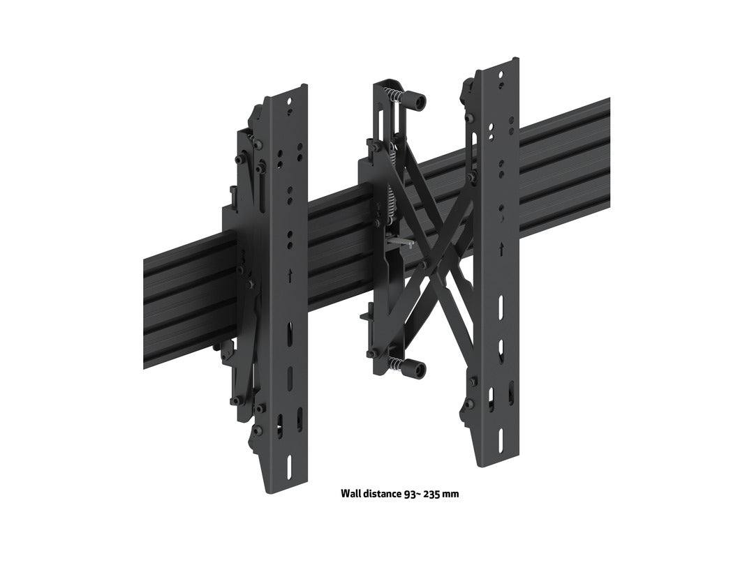 Multibrackets M Wallmount Pro MBW3x3U Push In Pop Out Black