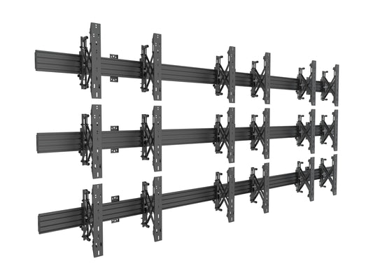 Multibrackets M Wallmount Pro MBW3x3U Push In Pop Out Black