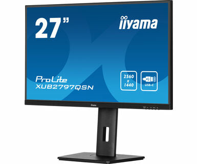 iiyama ProLite XUB2797QSN-B1 computer monitor 68.6 cm (27") 2560 x 1440 pixels Wide Quad HD LED Black