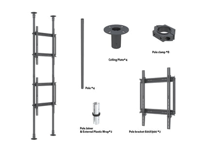 Multibrackets M Floor to Ceiling Mount Pro MBFC2P2UPHD