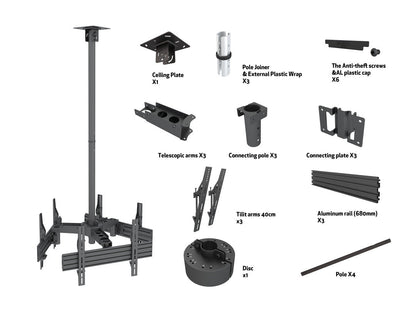 Multibrackets M Ceiling Mount Pro MBC3UHD