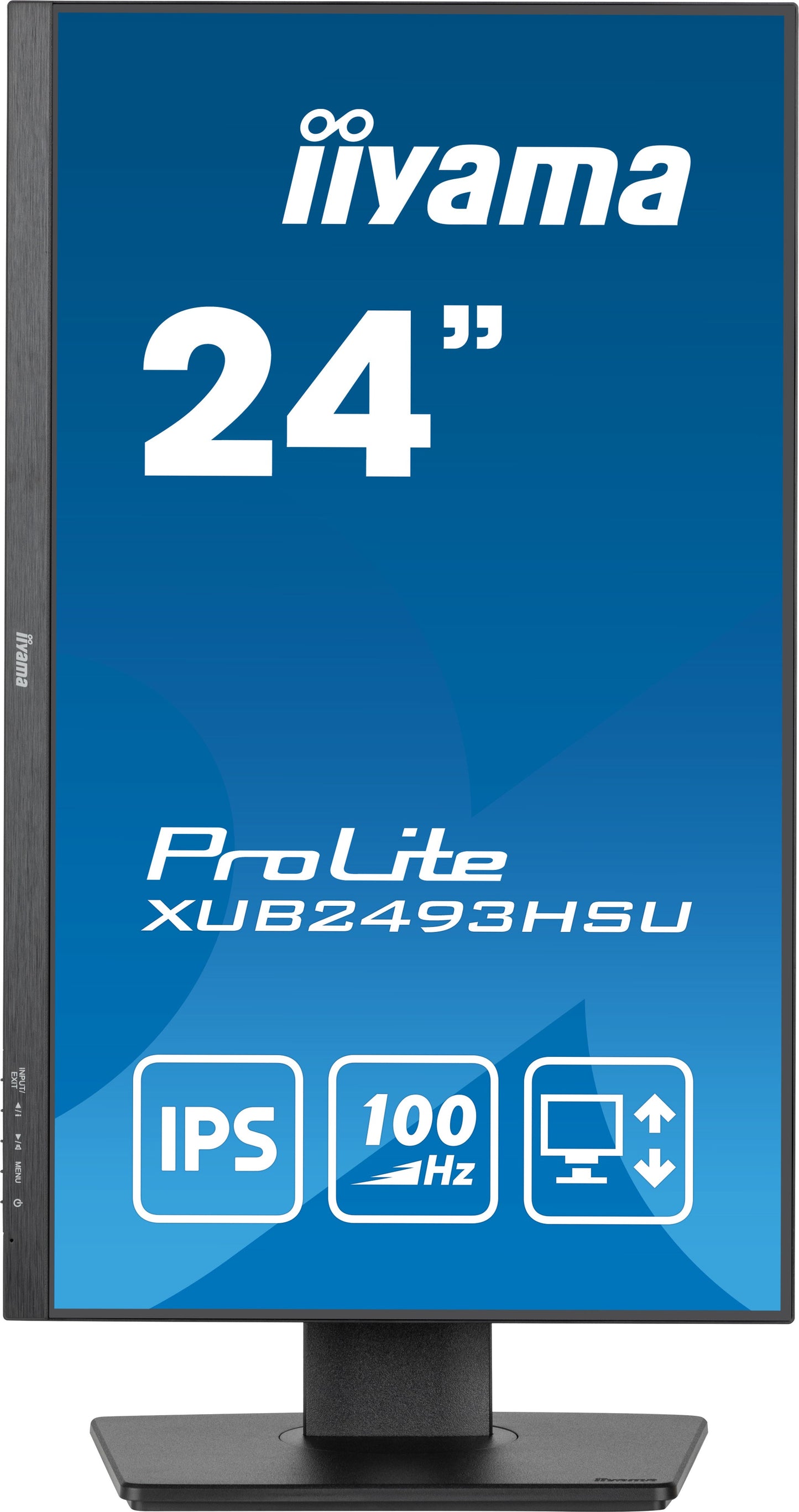 iiyama ProLite XUB2493HSU-B6 24" Full HD LED Display with Height Adjust Stand