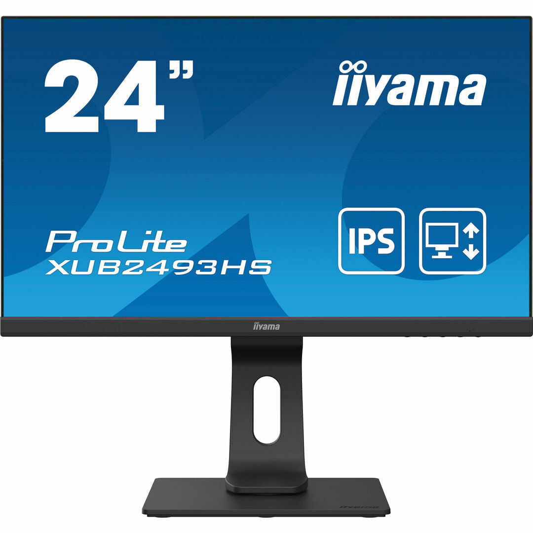 iiyama ProLite XUB2493HS-B5 24" IPS LCD Monitor with Height Adjust Stand