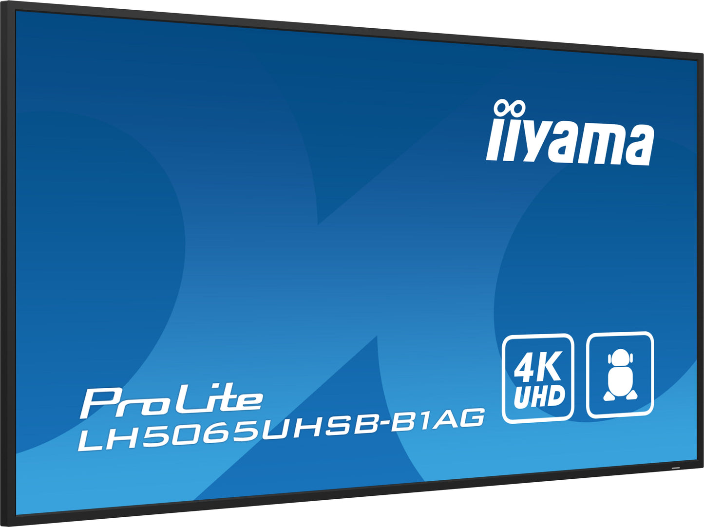 iiyama LH5065UHSB-B1AG Signage Display Digital signage flat panel 125.7 cm (49.5") LCD Wi-Fi 800 cd/m² 4K Ultra HD Black Built-in processor Android 11 24/7