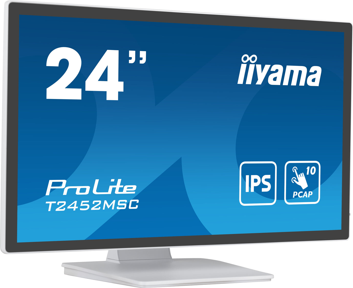 iiyama ProLite computer monitor 60.5 cm (23.8") 1920 x 1080 pixels Full HD LCD Touchscreen Multi-user White