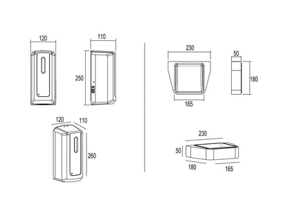 Multibrackets M Automatic Hand Sanitizer Wall