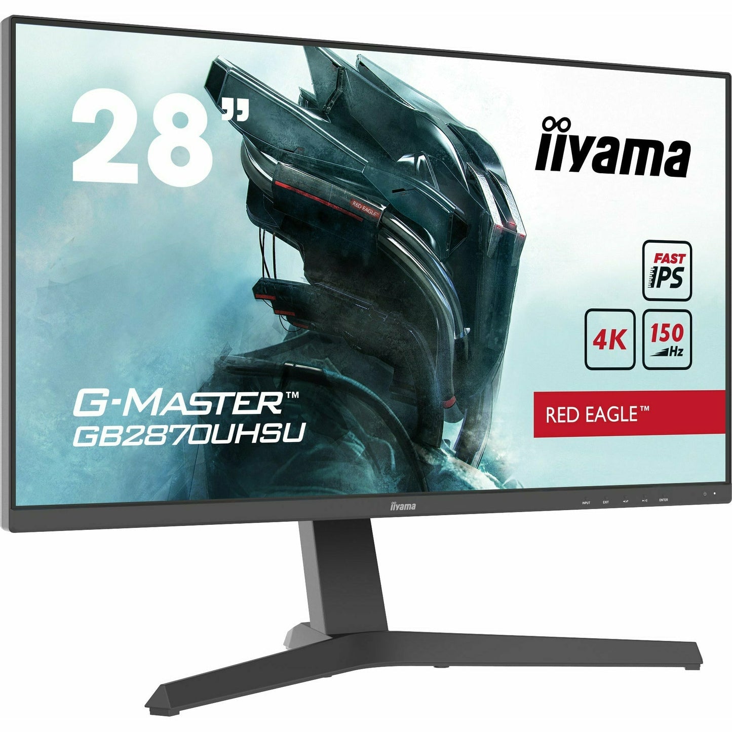 iiyama G-Master GB2870UHSU-B1 Red Eagle 28" Fast (FLC) IPS, 150Hz, 1ms, 4K UHD 3840x2160 Gaming Display with Height Adjustable Stand