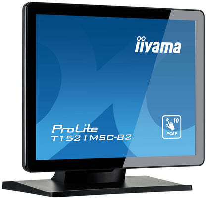 iiyama ProLite T1521MSC-B2 computer monitor 38.1 cm (15") 1024 x 768 pixels XGA LED Touchscreen Tabletop Black