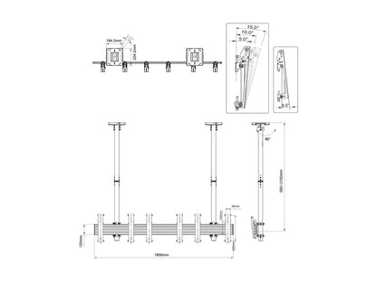 Multibrackets M Ceiling Mount Pro MBC3X1U, VESA 200