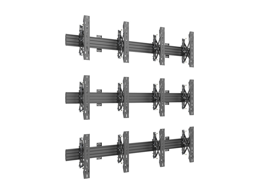 Multibrackets M Wallmount Pro MBW2Ux3 Push In Pop Out Black