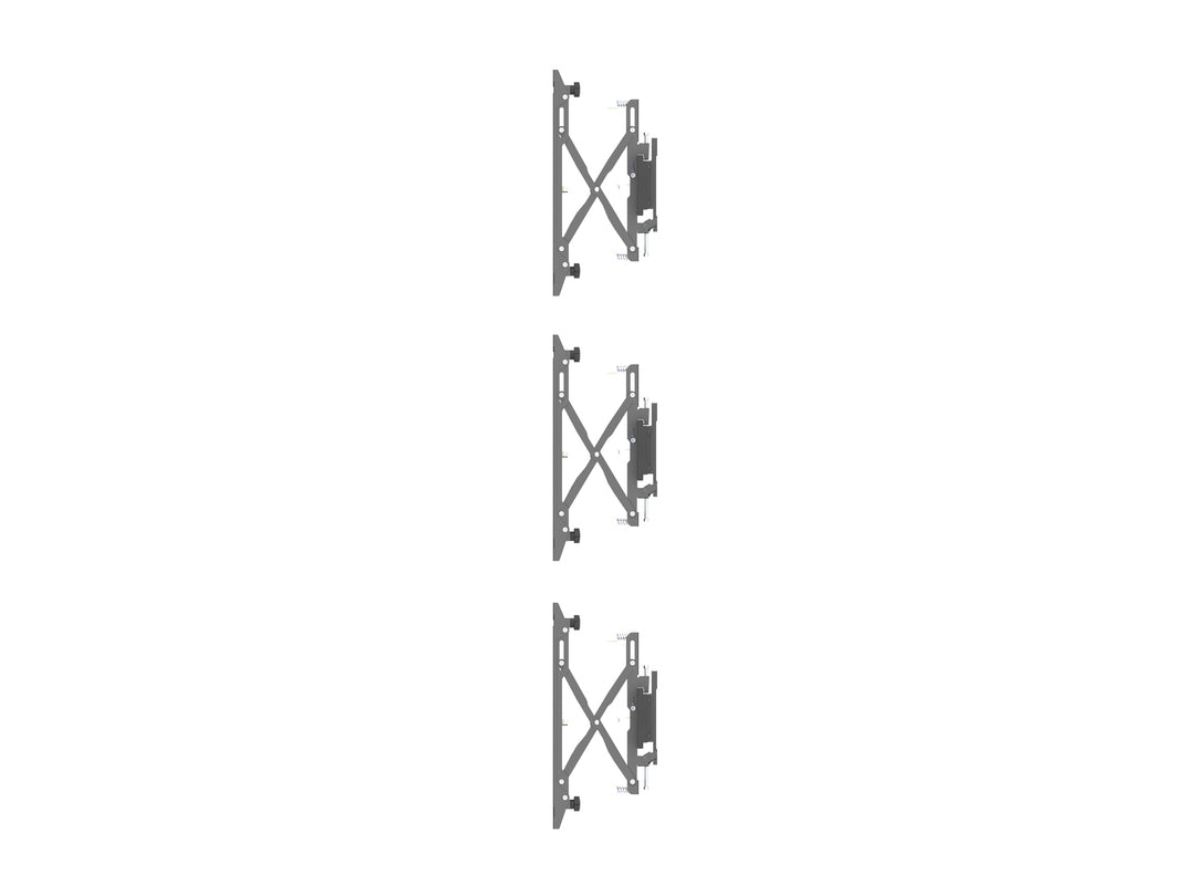 Multibrackets M Wallmount Pro MBW2Ux3 Push In Pop Out Black