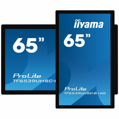 iiyama TF6539UHSC-B1AG 65" Open Frame PCAP 50pt Touch IPS 4K LFD with Anti Glare, 24/7 Operation, IPX1 rated