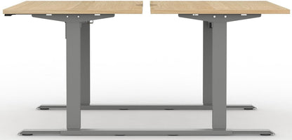 Formetiq B/H1B28S Alto 1 Back-To-Back Height Adjustable Desk with Scoop - (w) 1200 x (d) 800mm