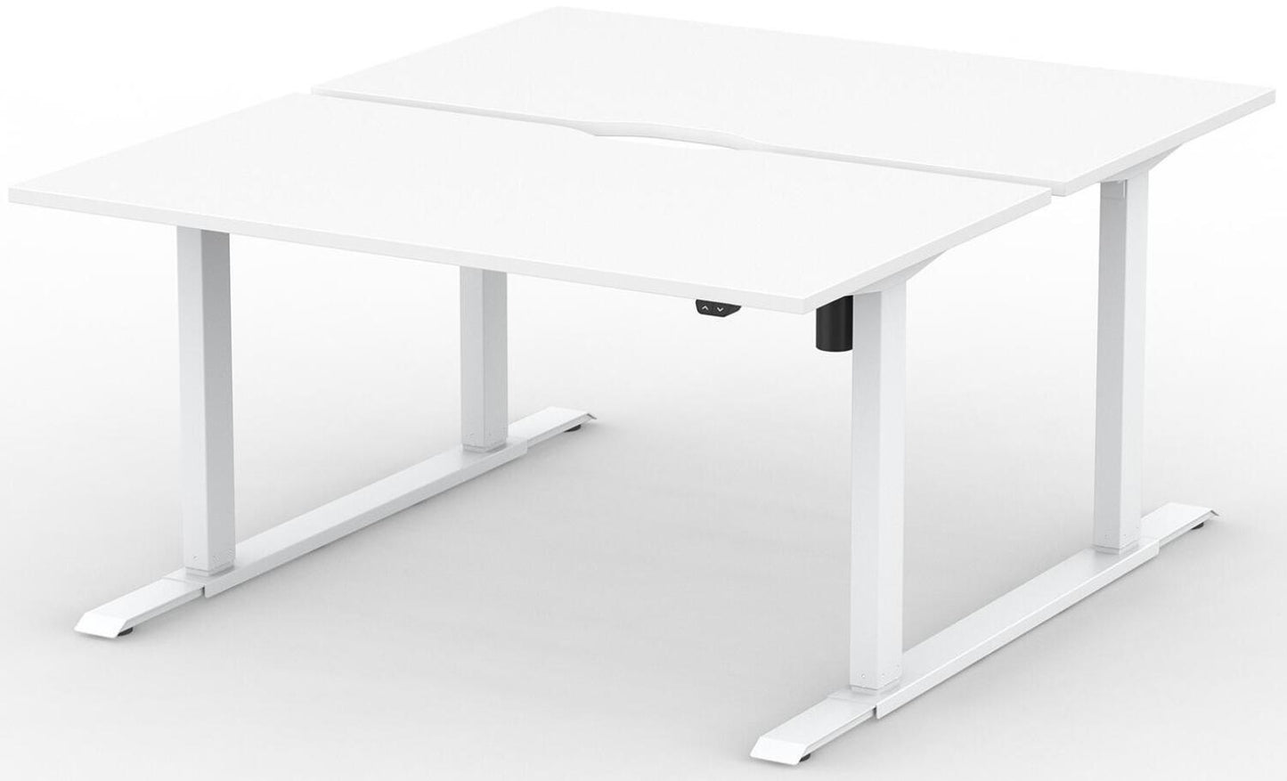 Formetiq B/H1B47S Alto 1 Back-To-Back Height Adjustable Desk with Scoop - (w) 1400 x (d) 700mm