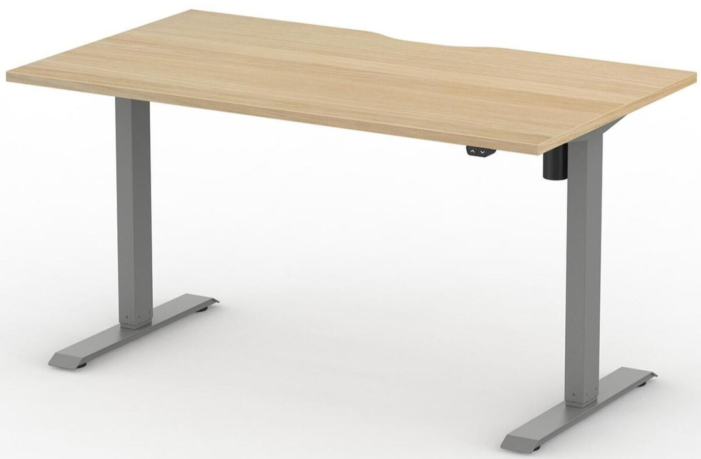 Formetiq B/H1S48S Alto 1 Single Height Adjustable Desk with Scoop - (w) 1400 x (d) 800mm