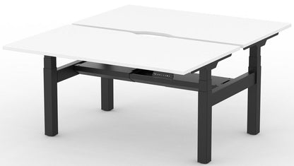 Formetiq B/H2B47S Alto 2 Back-To-Back Height Adjustable Desk with Scoop - (w) 1400 x (d) 700mm