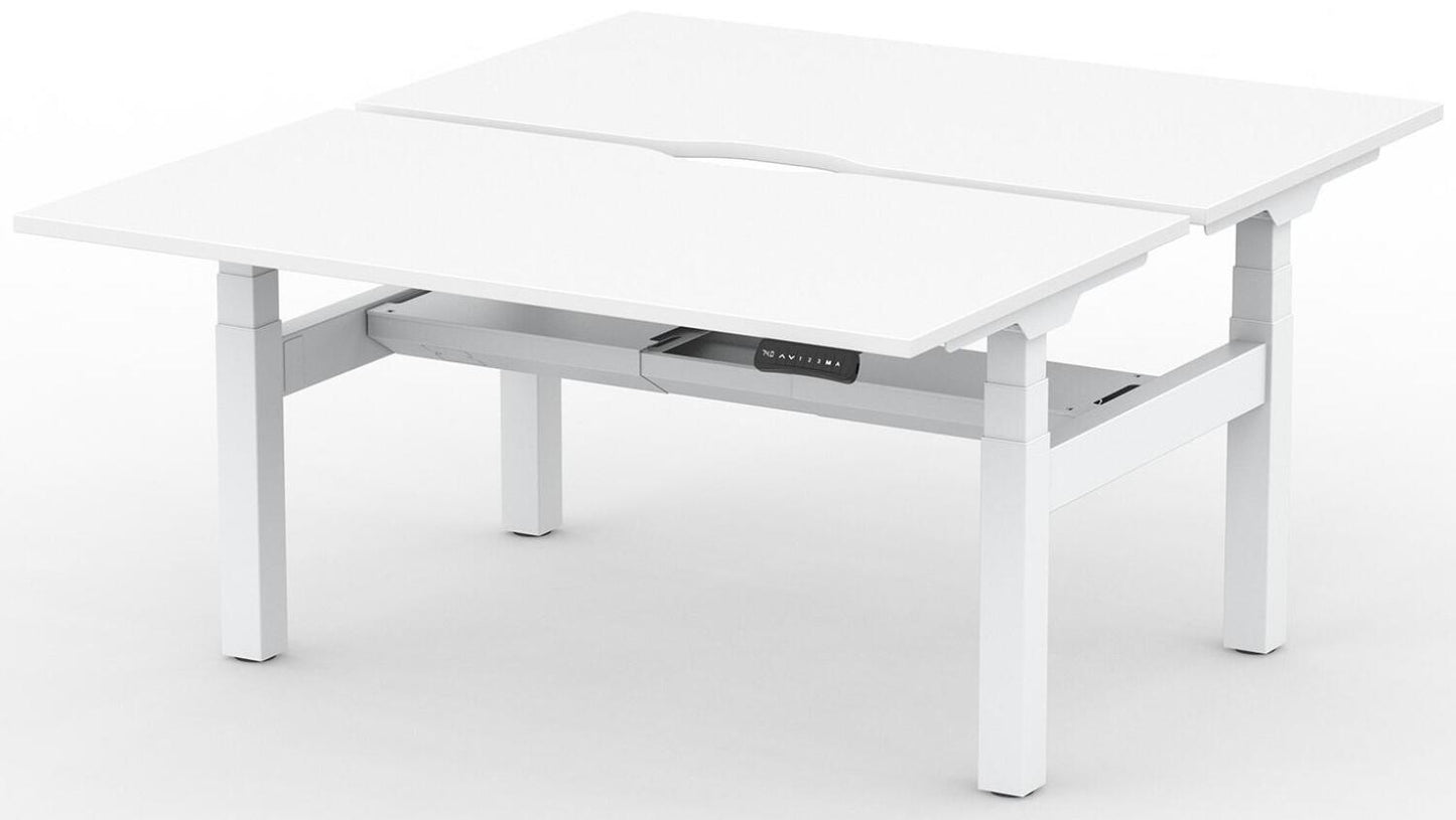 Formetiq B/H2B47S Alto 2 Back-To-Back Height Adjustable Desk with Scoop - (w) 1400 x (d) 700mm