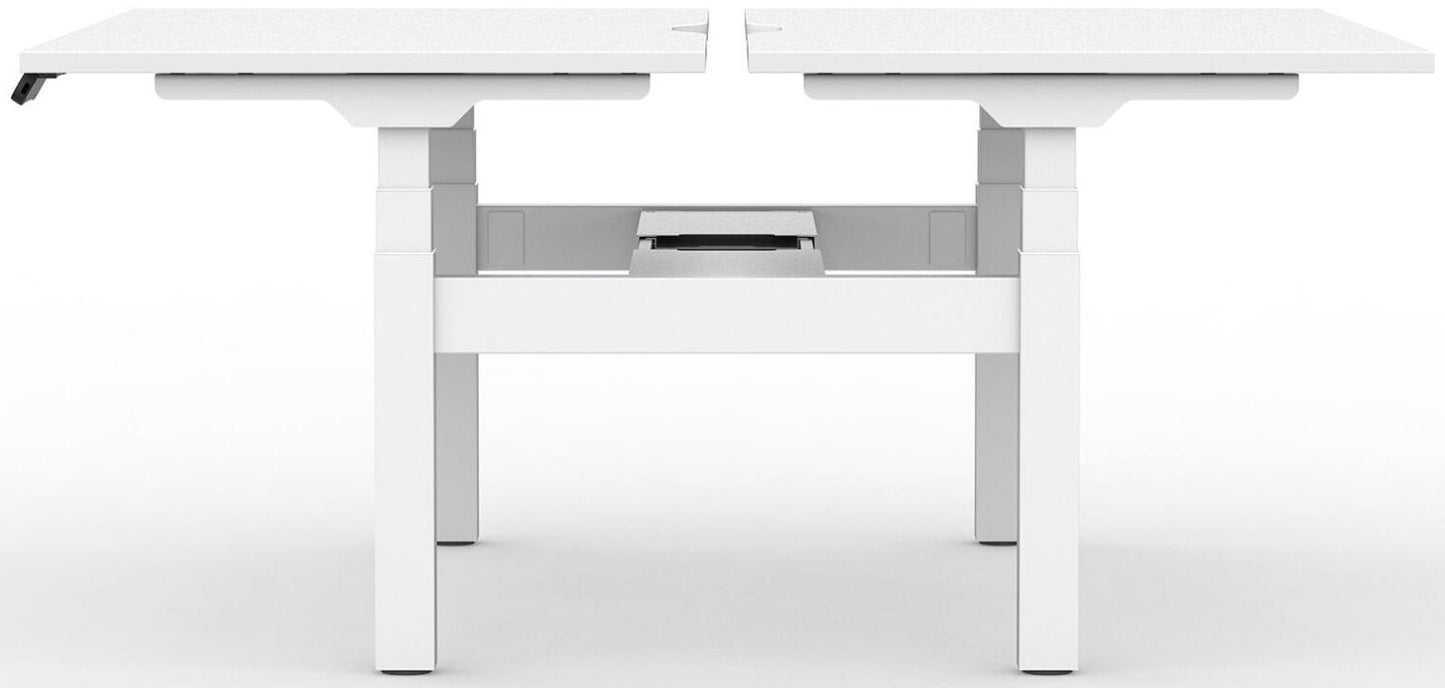 Formetiq B/H2B47S Alto 2 Back-To-Back Height Adjustable Desk with Scoop - (w) 1400 x (d) 700mm