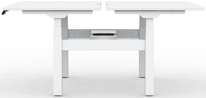 Formetiq B/H2B48S Alto 2 Back-To-Back Height Adjustable Desk with Scoop - (w) 1400 x (d) 800mm