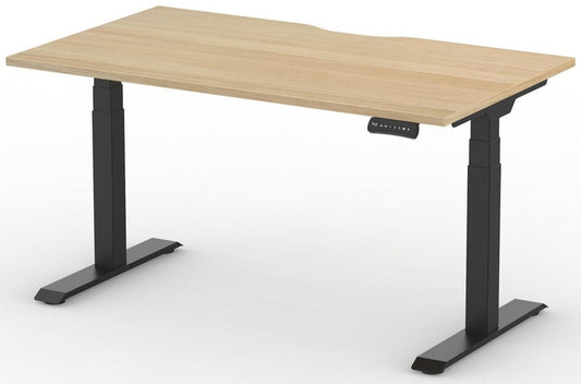 Formetiq B/H2S28S Alto 2 Single Height Adjustable Desk with Scoop - (w) 1200 x (d) 800mm