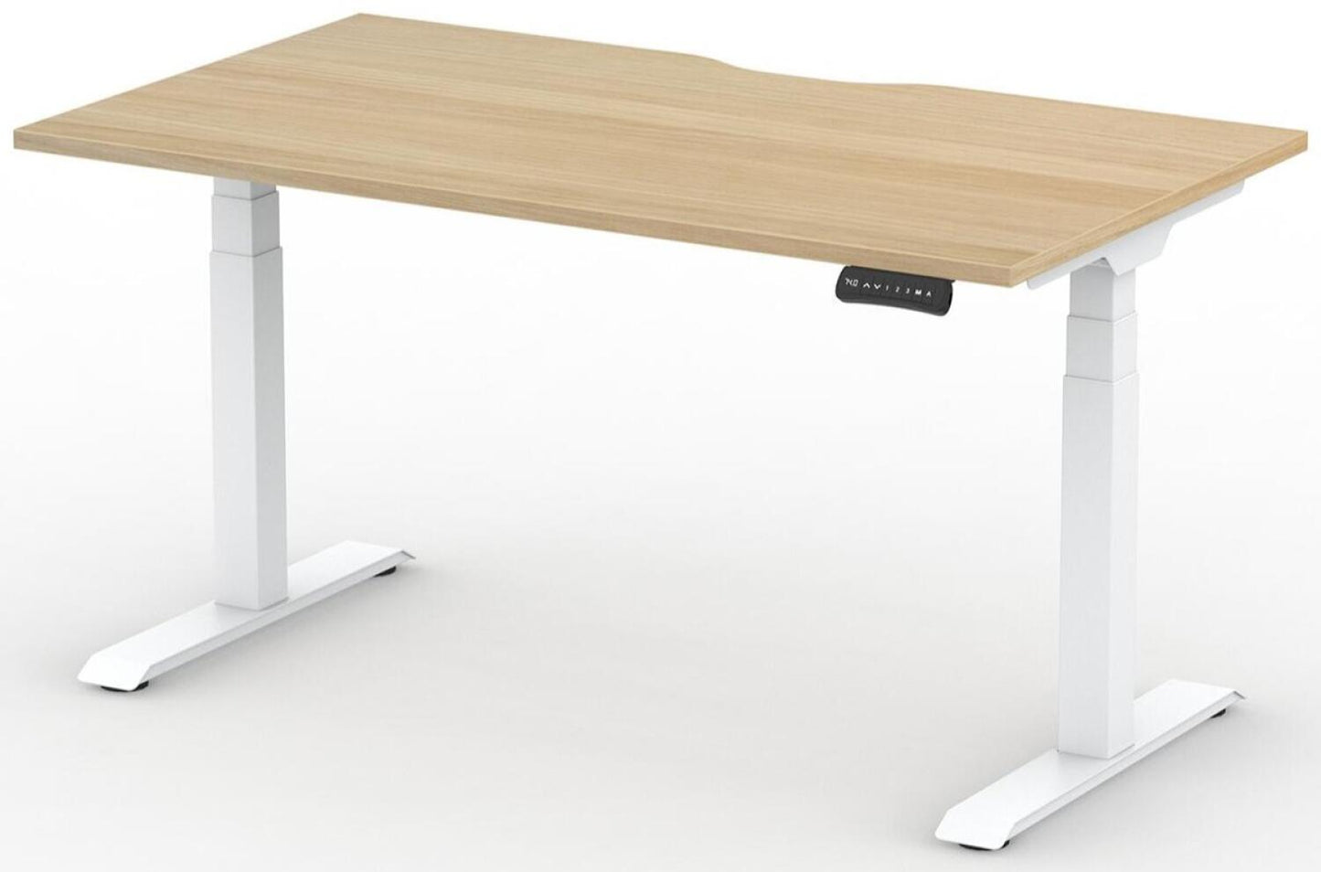 Formetiq B/H2S28S Alto 2 Single Height Adjustable Desk with Scoop - (w) 1200 x (d) 800mm