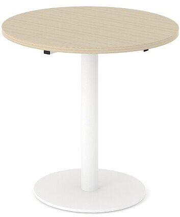 Narbutas COM080-D2E Round Table with White Metal Base