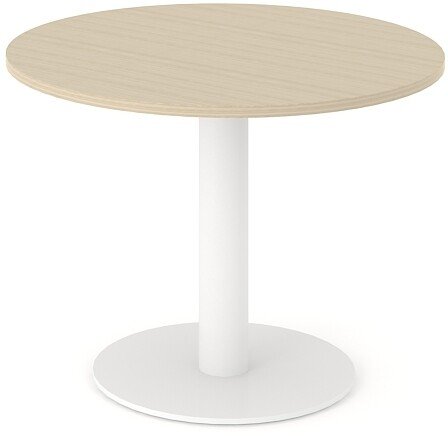 Narbutas COM100-D2E Round Table with White Metal Base