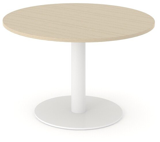 Narbutas COM120-D2E Round Table with White Metal Base