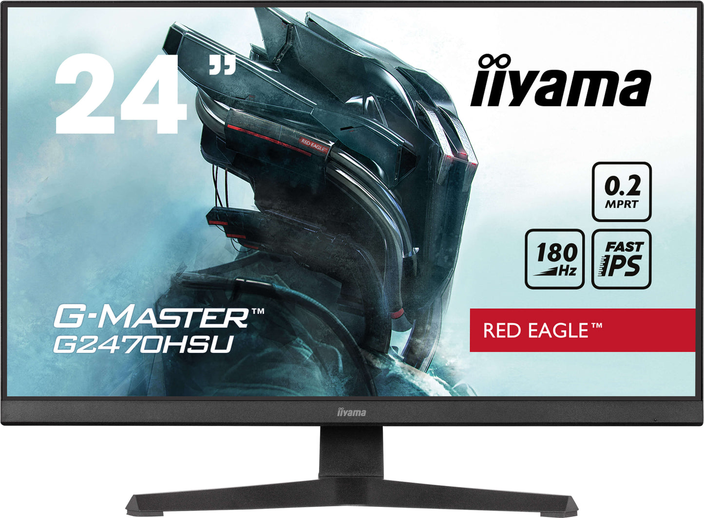 iiyama G-Master G2470HSU-B6 Red Eagle 24" Fast IPS 0.2ms 180Hz Gaming Monitor