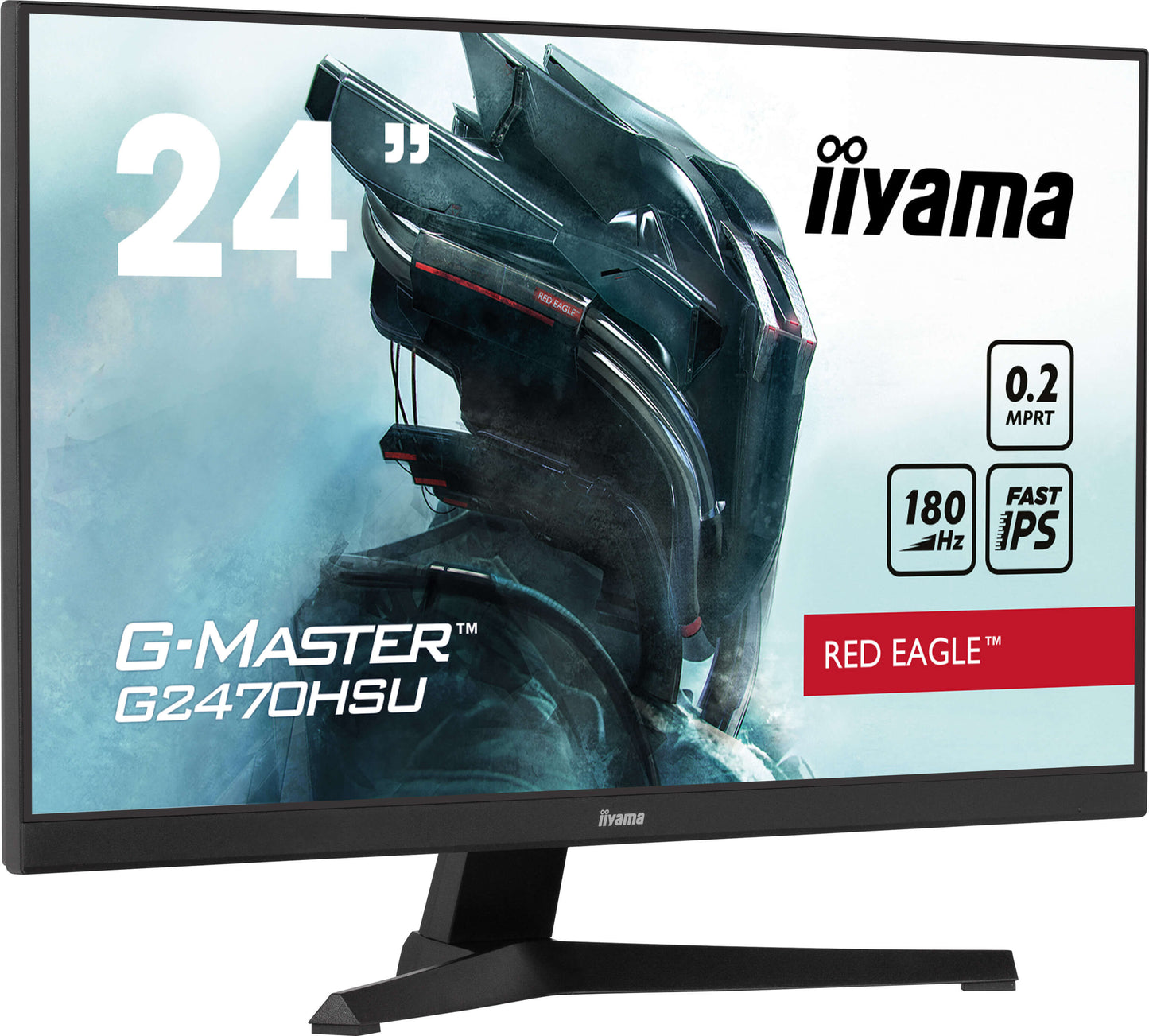 iiyama G-Master G2470HSU-B6 Red Eagle 24" Fast IPS 0.2ms 180Hz Gaming Monitor