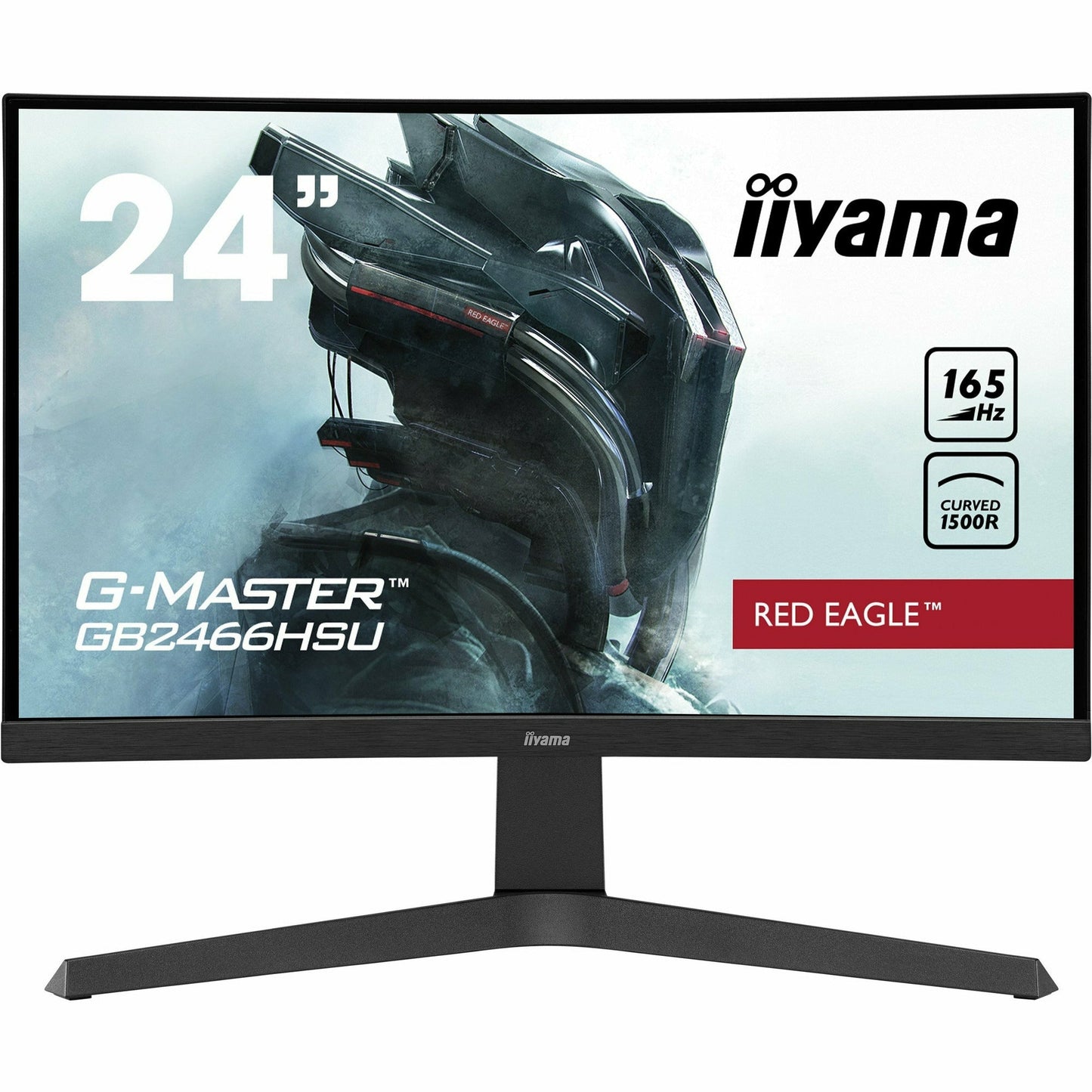 iiyama G-Master GB2466HSU-B1 24" 165Hz 1ms 1500R Height Adjust Stand Curved LED Display