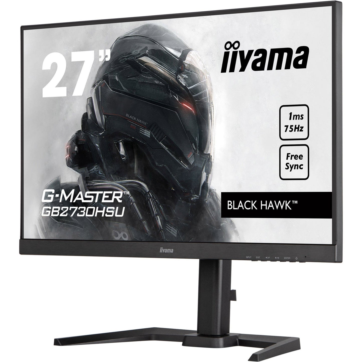 iiyama ProLite GB2730HSU-B5 27" Black Hawk Gaming Monitor with Height Adjust Stand