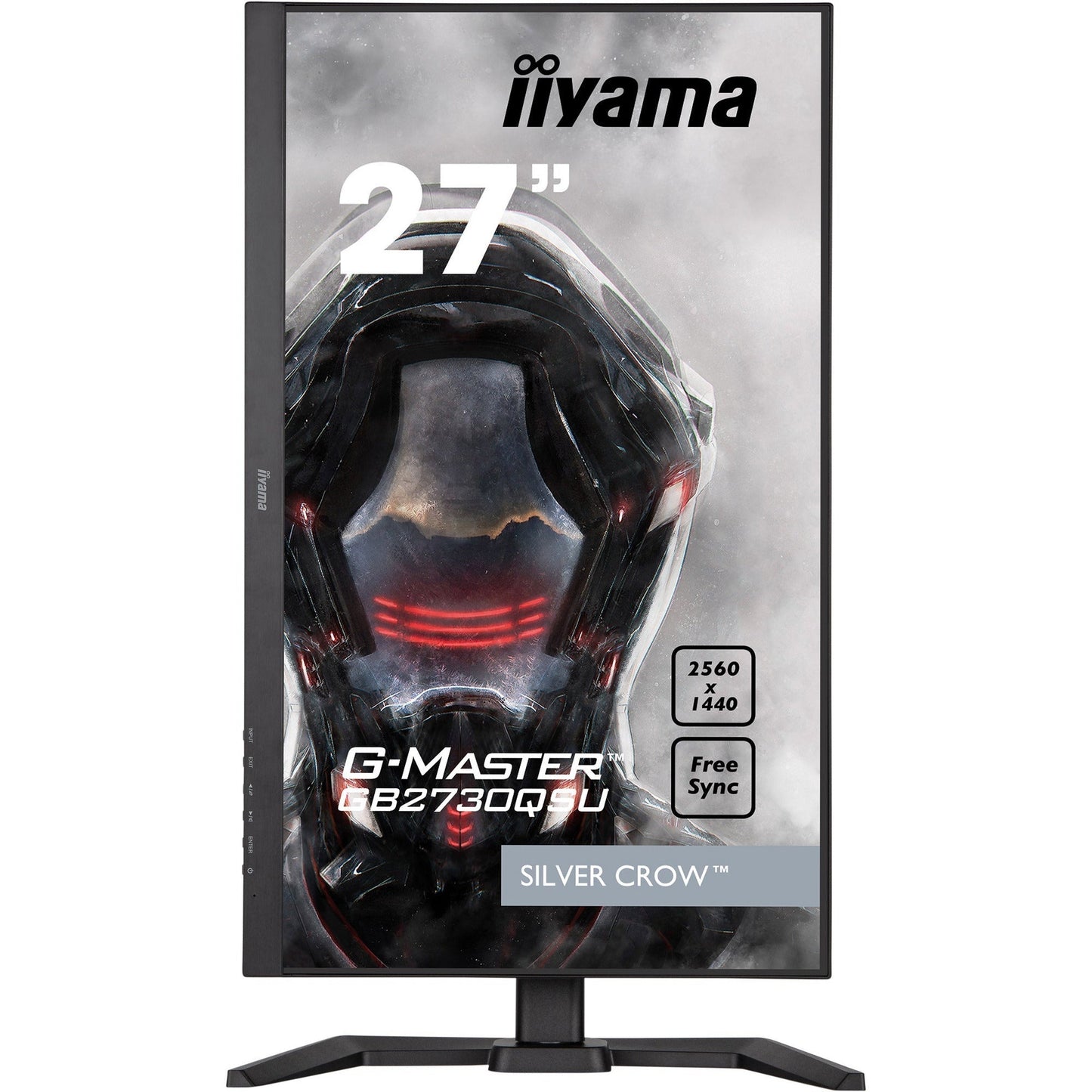 iiyama ProLite GB2730QSU-B5 27" 2560x1440 1ms Silver Crow Gaming Monitor with Height Adjust Stand