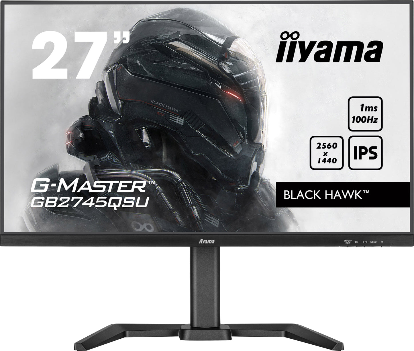 iiyama G-Master GB2745QSU-B1 Black Hawk 27" IPS 1ms Gaming Monitor