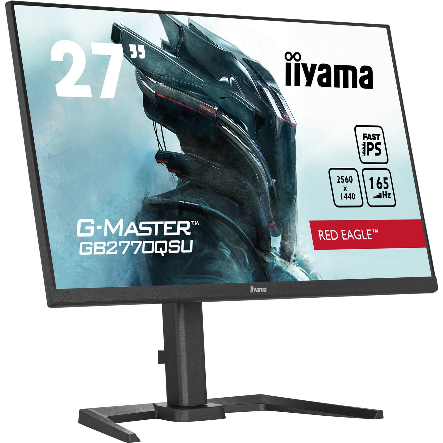 iiyama G-Master GB2770QSU-B5 27" Fast IPS WQHD 2560 x 1400 Red Eagle Gaming Monitor