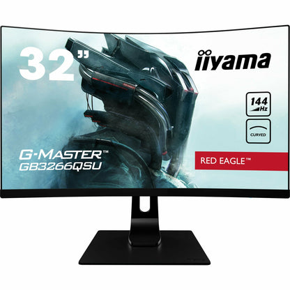 iiyama G-MASTER GB3266QSU-B1 32" 144Hz 1ms 1800R Height Adjust Stand Curved LED Display