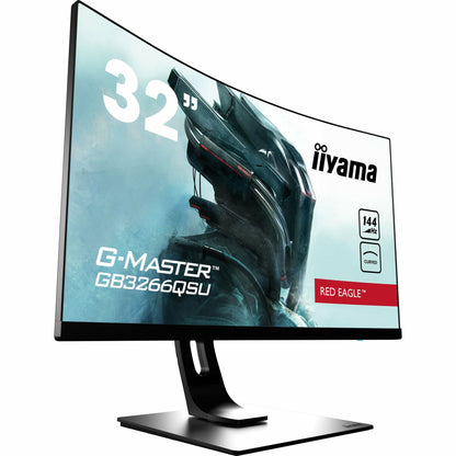 iiyama G-MASTER GB3266QSU-B1 32" 144Hz 1ms 1800R Height Adjust Stand Curved LED Display