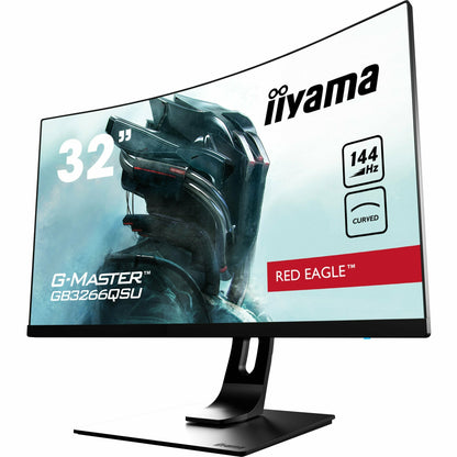 iiyama G-MASTER GB3266QSU-B1 32" 144Hz 1ms 1800R Height Adjust Stand Curved LED Display