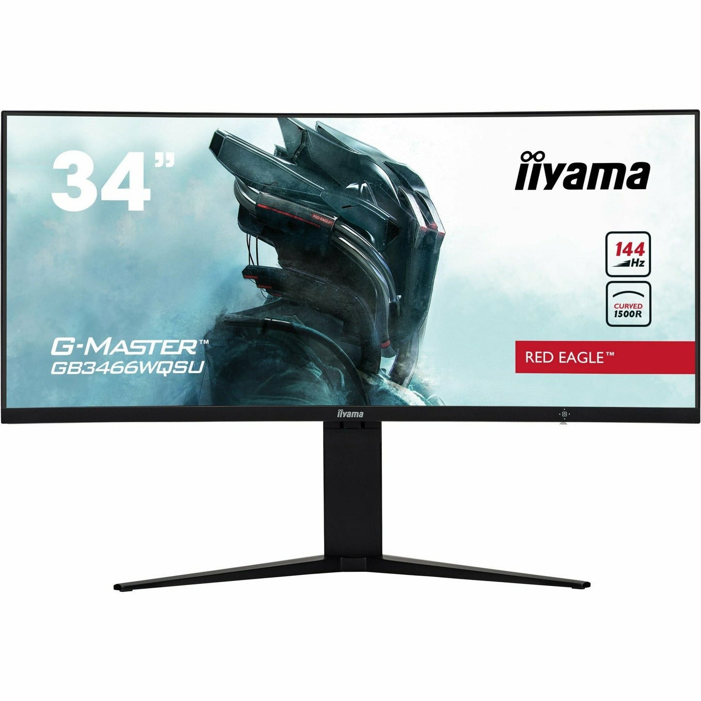 iiyama G-MASTER GB3466WQSU-B1 34" 144Hz 1ms 1500R Height Adjust Stand Curved LED Display