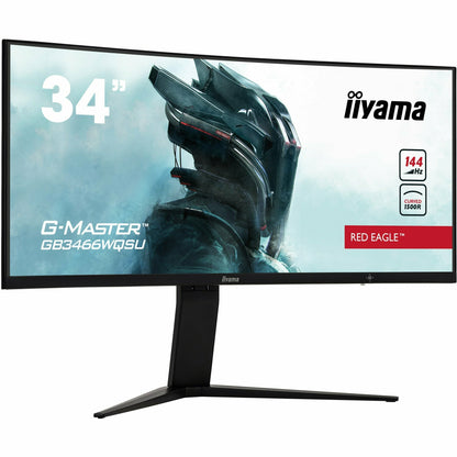 iiyama G-MASTER GB3466WQSU-B1 34" 144Hz 1ms 1500R Height Adjust Stand Curved LED Display