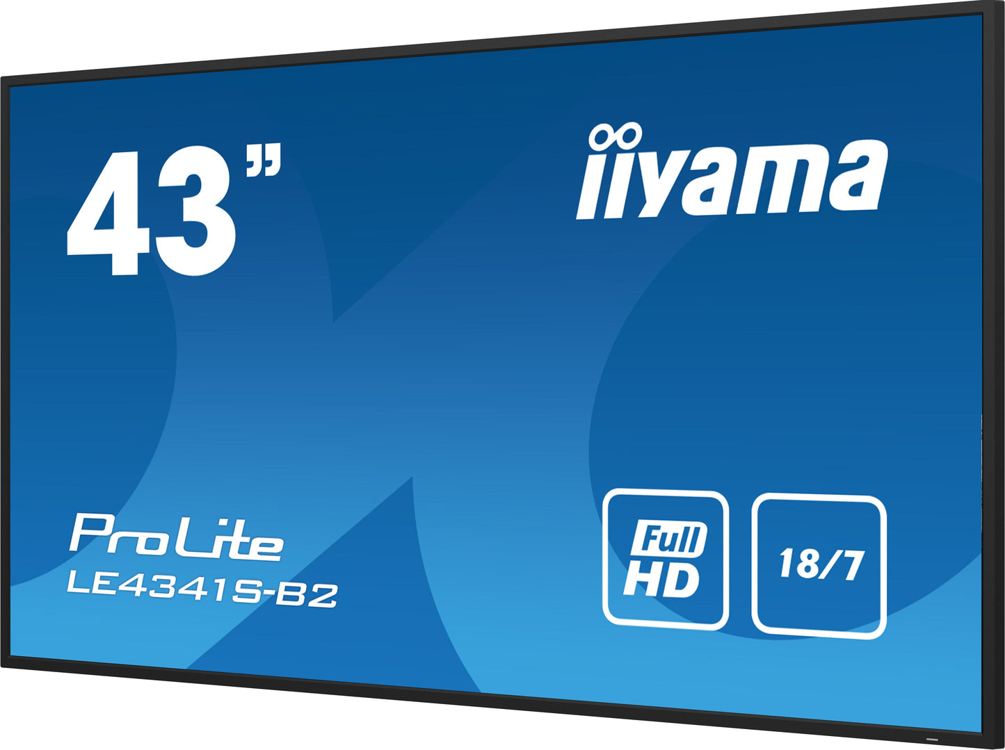 iiyama PROLITE LE4341S-B2 43" Flexible Full HD professional large format display with USB media playback