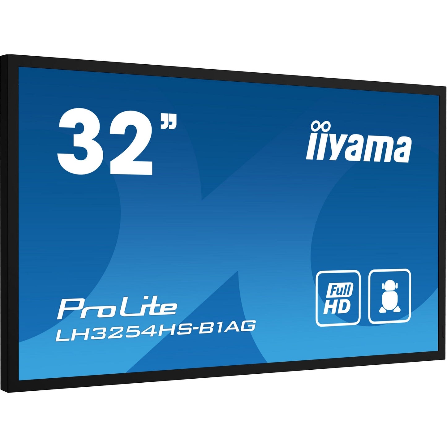 Iiyama ProLite LH3254HS-B1AG 32" Full HD Professional Digital Signage 24/7 Display featuring Android OS and FailOver