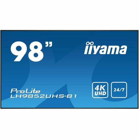 iiyama ProLite LH9852UHS-B1 98" 4K Professional Digital Signage 24/7 LFD