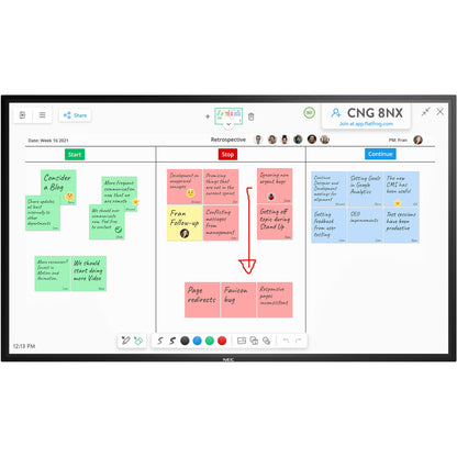 NEC MultiSync® M651 IGB LCD 65" InGlass™Touch Display