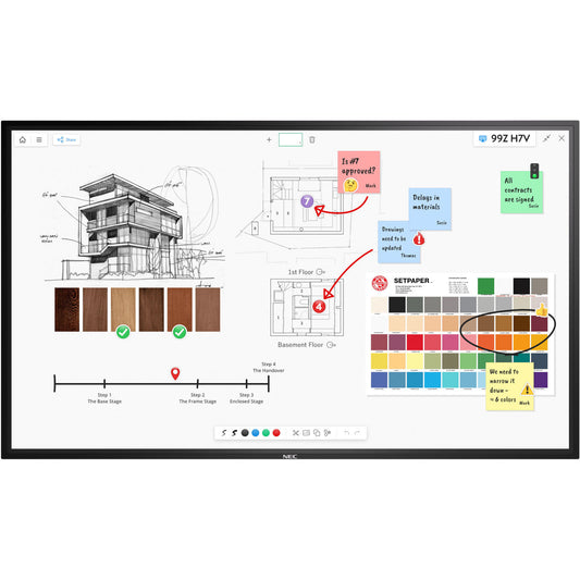 NEC MultiSync® M551 IGB LCD 55" InGlass™Touch Display