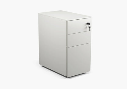 Formetiq PMS3521 Cube Narrow Steel Pedestal 2 Personal Drawers 1 File Drawer