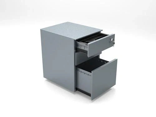 Formetiq PMS4521 Cube Steel Pedestal 2 Personal Drawers 1 File Drawer